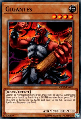 Common, Earth, Effect Monster, Machine, OTS Tournament Pack 12, Unlimited Gigantes [OP12-EN013] Common - Trading Card World