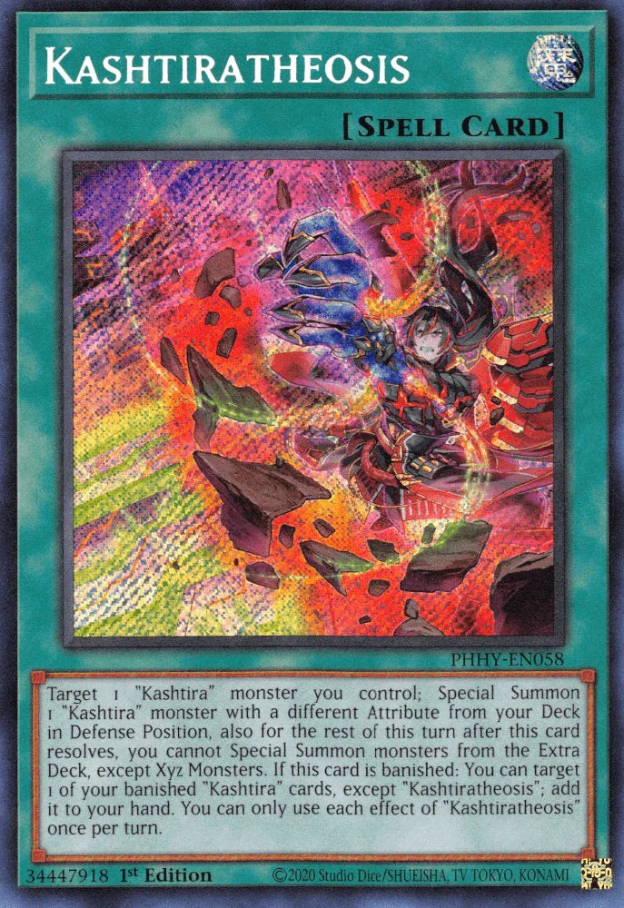 1st Edition, Normal Spell, Photon Hypernova, Secret Rare, Spell Kashtiratheosis [PHHY-EN058] Secret Rare - Trading Card World