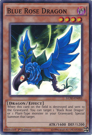 1st Edition, Dark, Dragon, Effect Monster, Legendary Collection 5D's, Super Rare Blue Rose Dragon [LC5D-EN093] Super Rare - Trading Card World