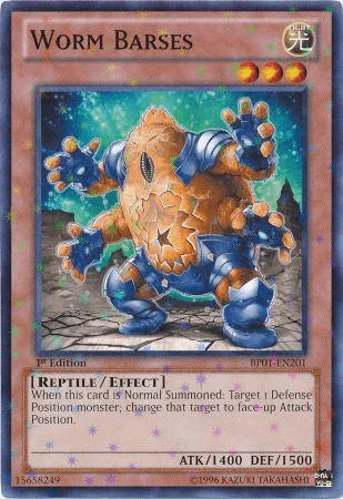 1st Edition, Battle Pack: Epic Dawn, Effect Monster, Light, Reptile, Starfoil Rare, Unlimited Worm Barses [BP01-EN201] Starfoil Rare - Trading Card World