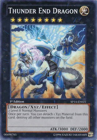1st Edition, Dragon, Light, Star Pack 2014, Starfoil Rare, Xyz/Effect Monster Thunder End Dragon [SP14-EN021] Starfoil Rare - Trading Card World