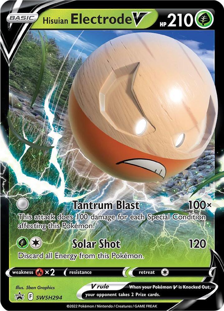 Sword & Shield: Black Star Promos Hisuian Electrode V (SWSH294) [Sword & Shield: Black Star Promos] - Trading Card World
