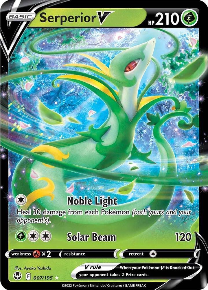 Sword & Shield: Silver Tempest Serperior V (007/195) [Sword & Shield: Silver Tempest] - Trading Card World