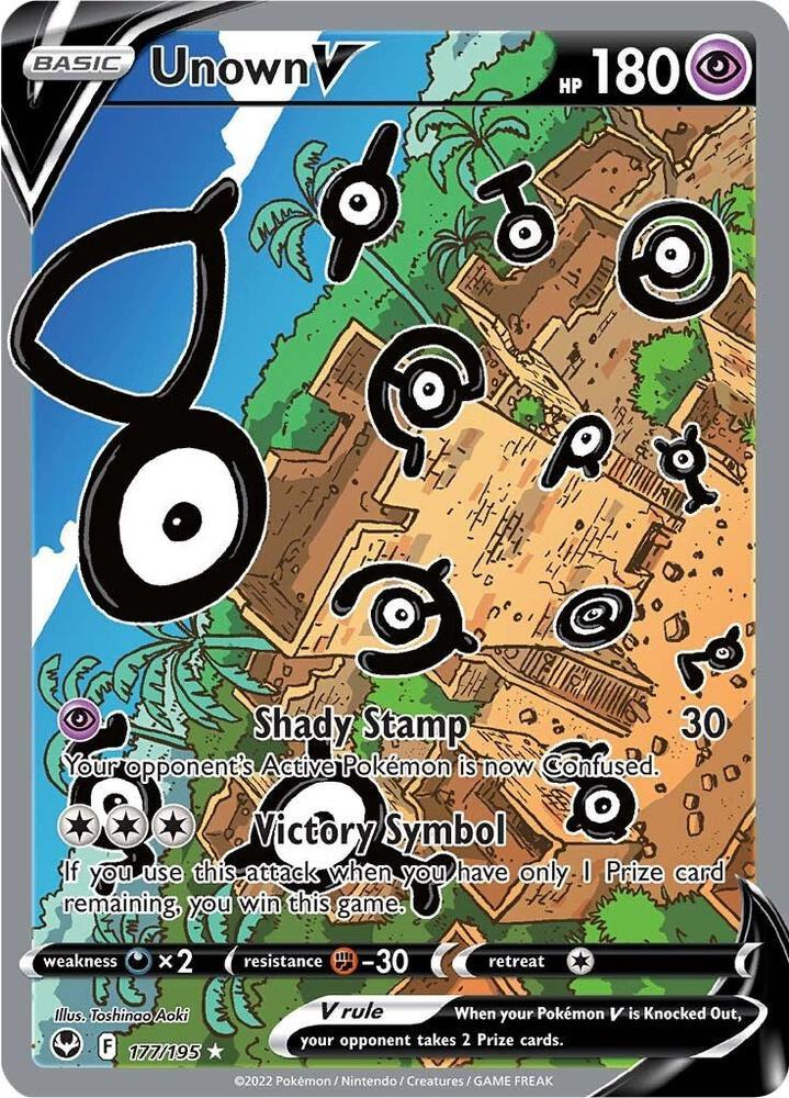 Sword & Shield: Silver Tempest Unown V (177/195) [Sword & Shield: Silver Tempest] - Trading Card World