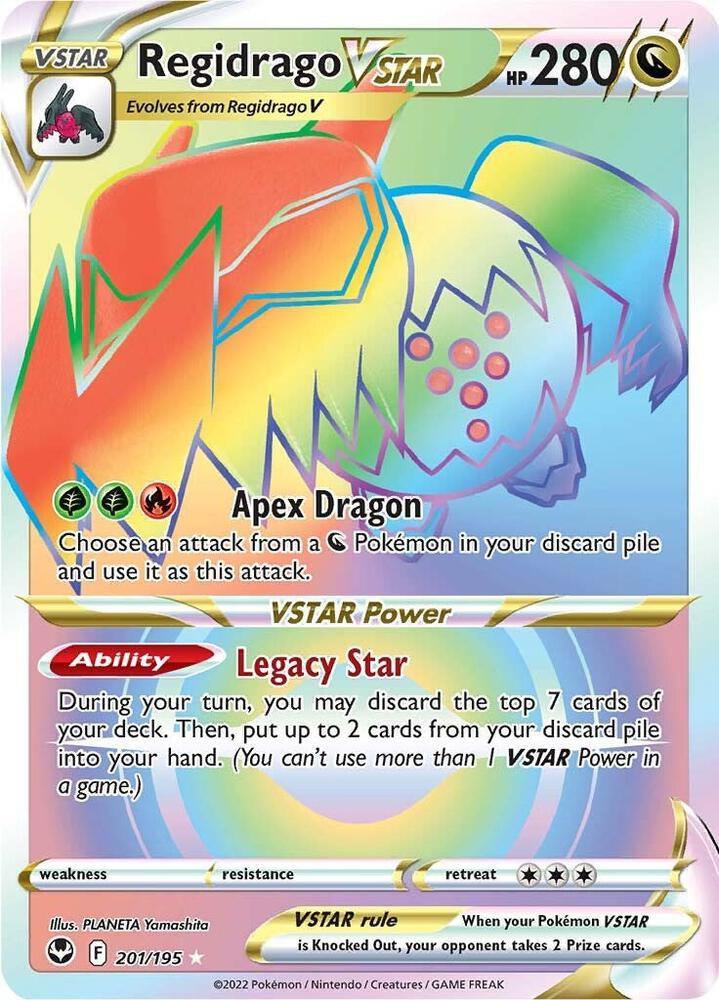Sword & Shield: Silver Tempest Regidrago VSTAR (201/195) [Sword & Shield: Silver Tempest] - Trading Card World