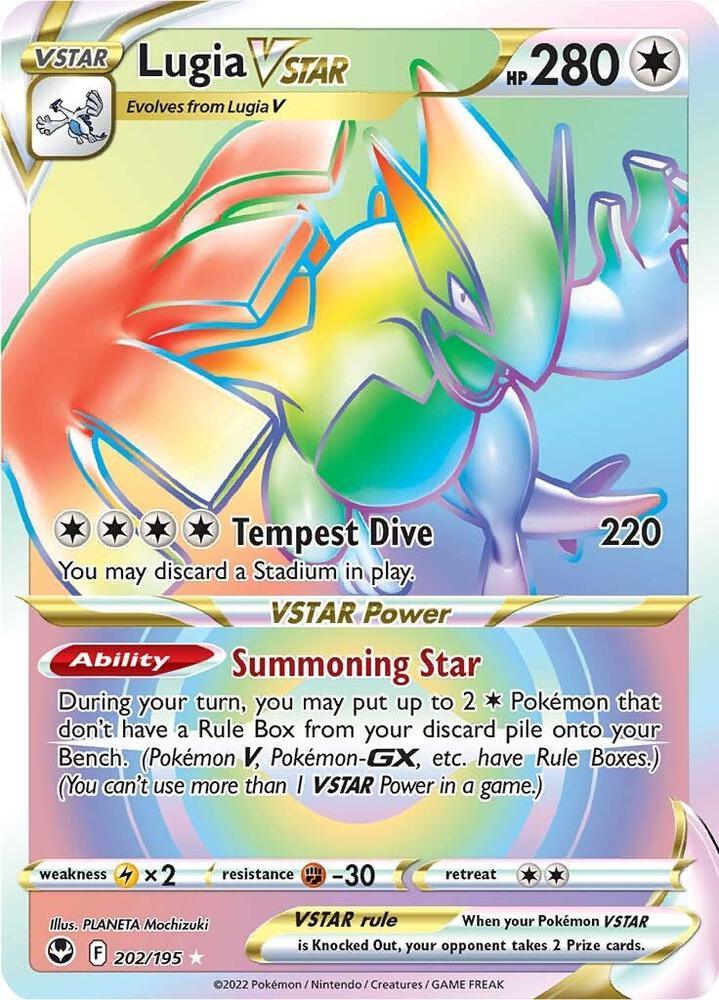 Sword & Shield: Silver Tempest Lugia VSTAR (202/195) [Sword & Shield: Silver Tempest] - Trading Card World
