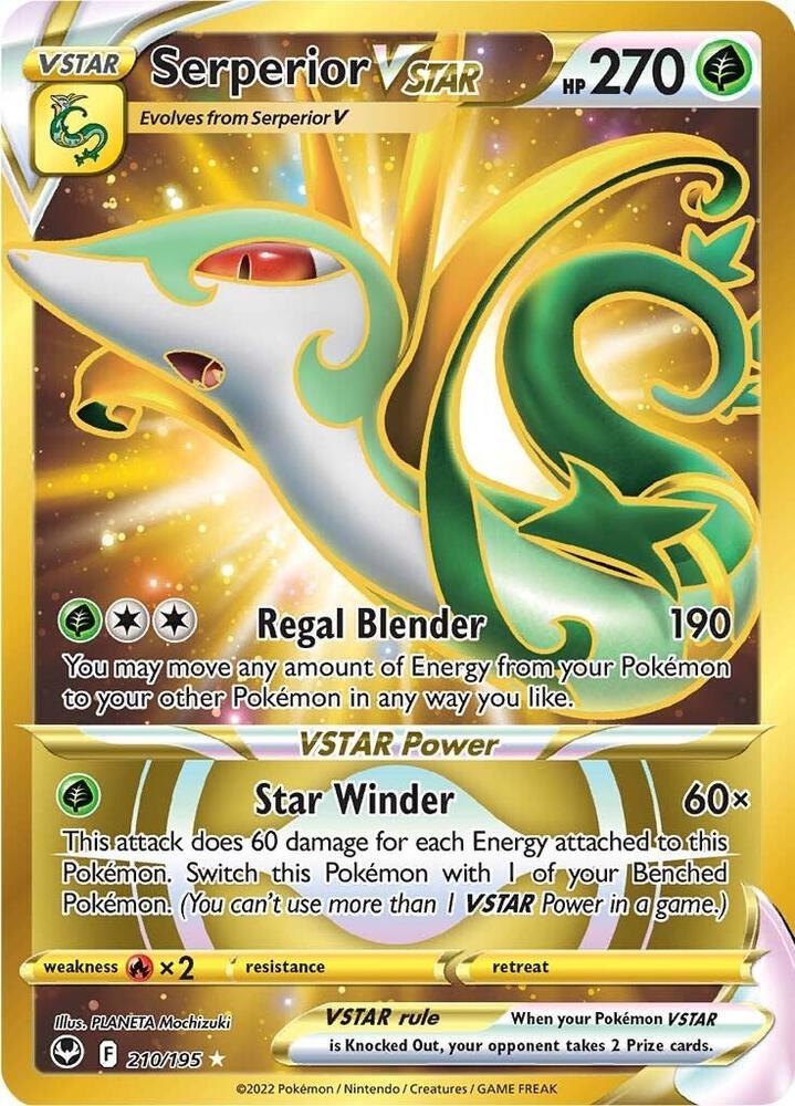 Sword & Shield: Silver Tempest Serperior VSTAR (210/195) [Sword & Shield: Silver Tempest] - Trading Card World