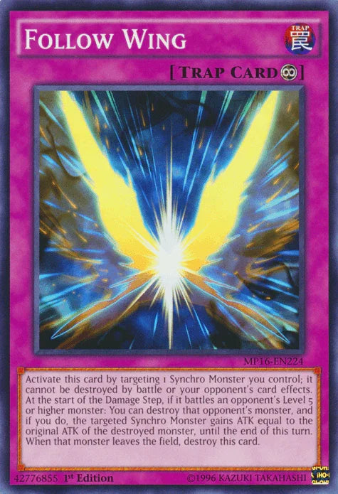 1st Edition, 2016 Mega-Tins Mega Pack, Common, Continuous Trap, Trap, Unlimited Follow Wing [MP16-EN224] Common - Trading Card World