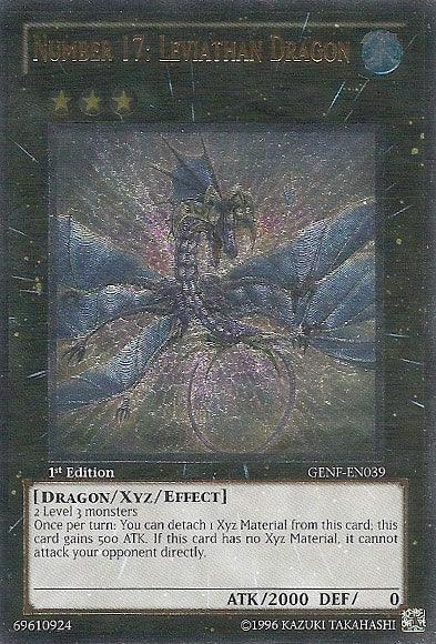 1st Edition, Dragon, Generation Force, Ultimate Rare, Unlimited, Water, Xyz/Effect Monster Number 17: Leviathan Dragon [GENF-EN039] Ultimate Rare - Trading Card World