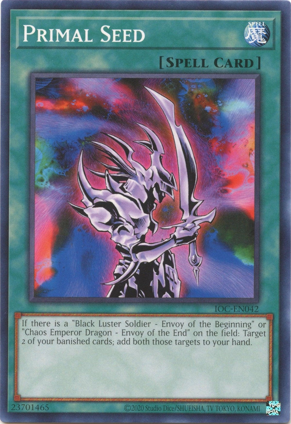 Common, Invasion of Chaos (25th Anniversary Edition), Normal Spell, Spell, Unlimited Primal Seed (25th Anniversary) [IOC-EN042] Common - Trading Card World