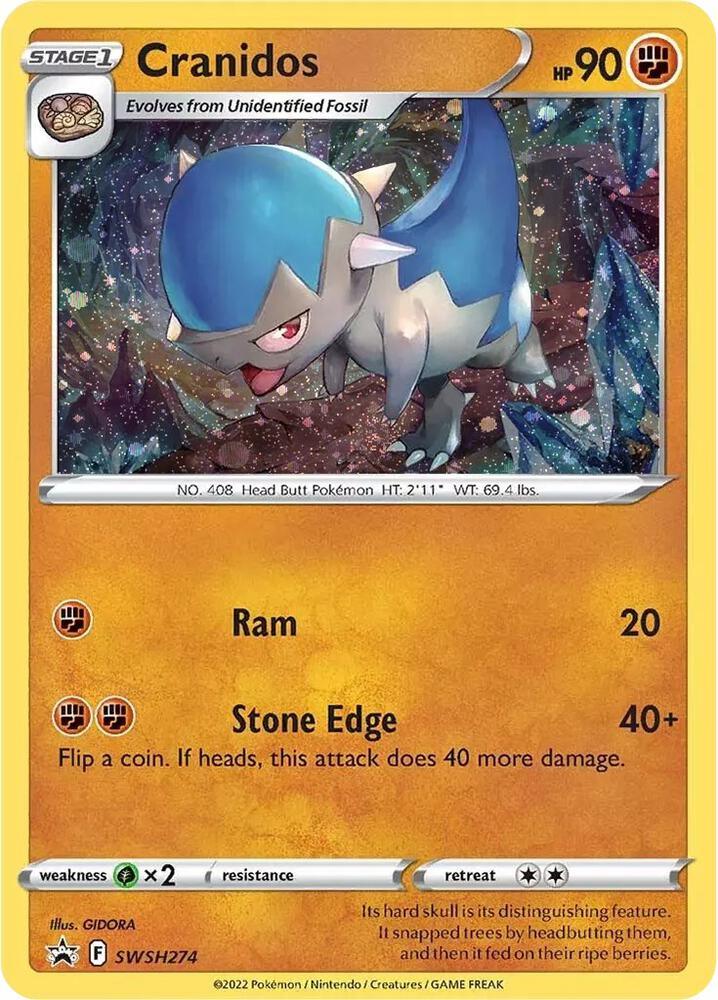 Sword & Shield: Black Star Promos Cranidos (SWSH274) [Sword & Shield: Black Star Promos] - Trading Card World