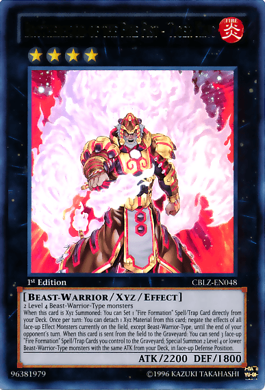 1st Edition, Beast-Warrior, Cosmo Blazer, Fire, Ultra Rare, Unlimited, Xyz/Effect Monster Brotherhood of the Fire Fist - Tiger King [CBLZ-EN048] Ultra Rare - Trading Card World