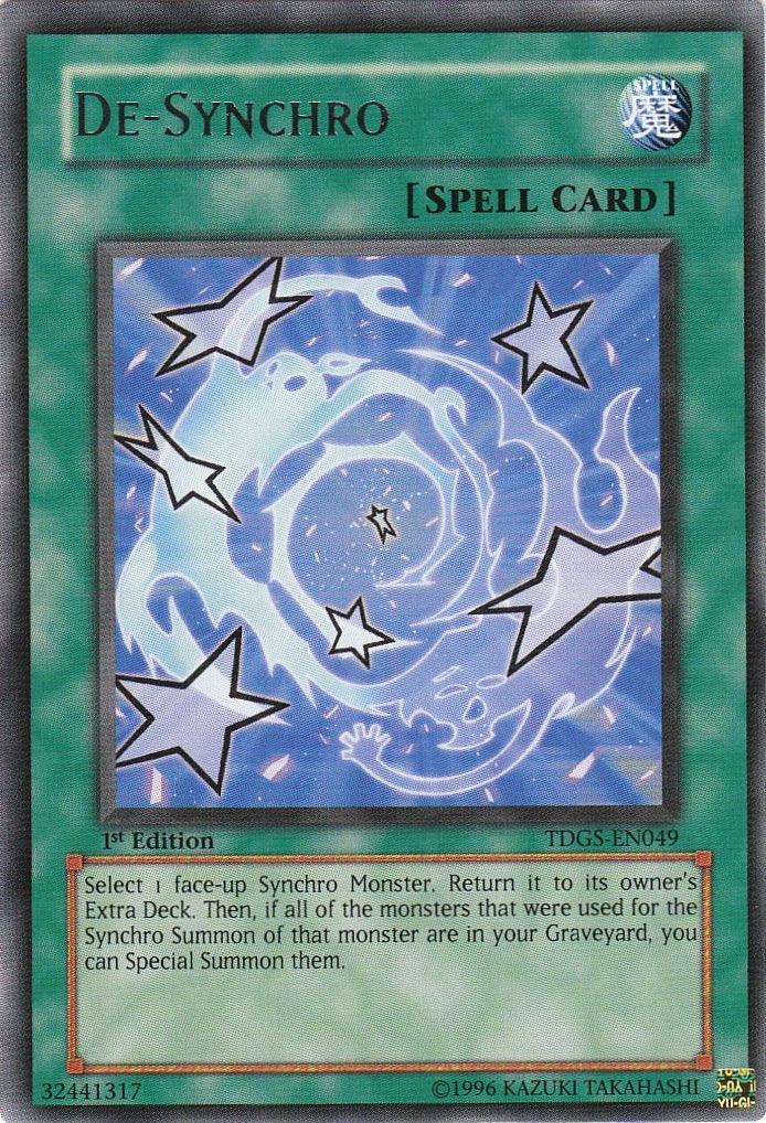 1st Edition, Normal Spell, Rare, Spell, The Duelist Genesis, Unlimited De-Synchro [TDGS-EN049] Rare - Trading Card World