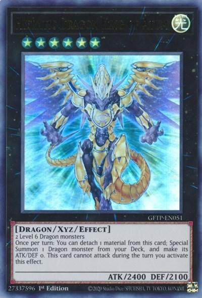 1st Edition, Dragon, Ghosts from the Past, Light, Ultra Rare, XYZ/Effect Monster Hieratic Dragon King of Atum [GFTP-EN051] Ultra Rare - Trading Card World
