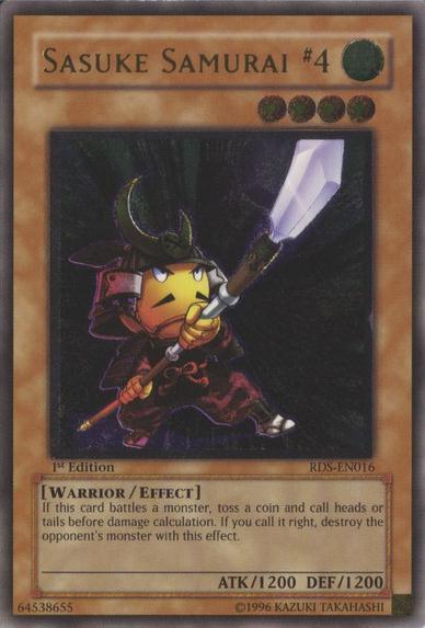 1st Edition, Effect Monster, Rise of Destiny, Ultimate Rare, Unlimited, Warrior, Wind Sasuke Samurai #4 [RDS-EN016] Ultimate Rare - Trading Card World
