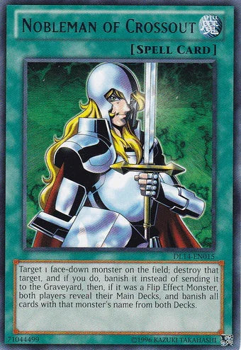 Duelist League Promo, Normal Spell, Rare, Spell, Unlimited Nobleman of Crossout (Blue) [DL14-EN015] Rare - Trading Card World