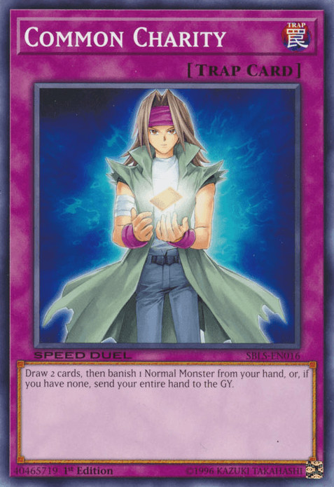 1st Edition, Common, Normal Trap, Speed Duel: Arena of Lost Souls, Trap Common Charity [SBLS-EN016] Common - Trading Card World