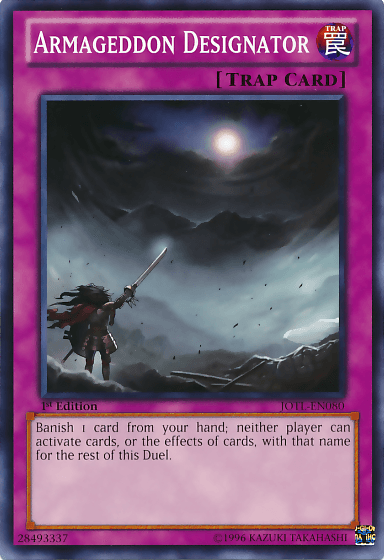 1st Edition, Common, Judgment of the Light, Normal Trap, Trap, Unlimited Armageddon Designator [JOTL-EN080] Common - Trading Card World