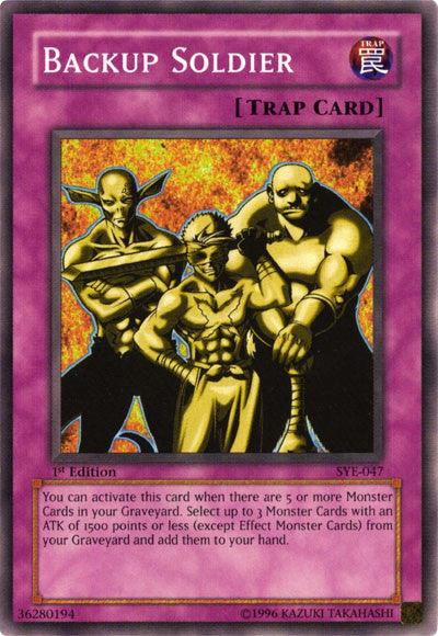 1st Edition, Common, Normal Trap, Starter Deck: Yugi Evolution, Trap, Unlimited Backup Soldier [SYE-047] Common - Trading Card World