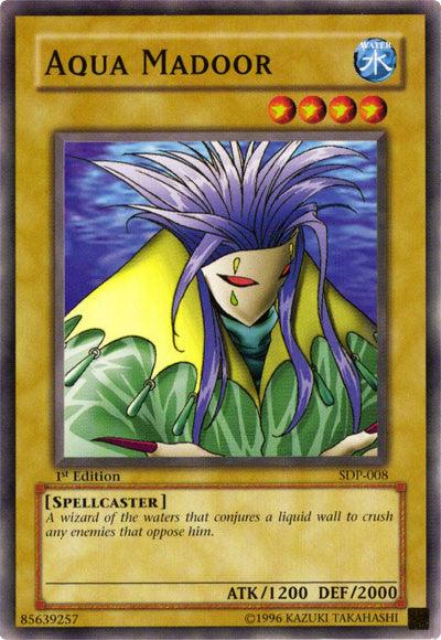 1st Edition, Common, Normal Monster, Spellcaster, Starter Deck: Pegasus, Unlimited, Water Aqua Madoor [SDP-008] Common - Trading Card World