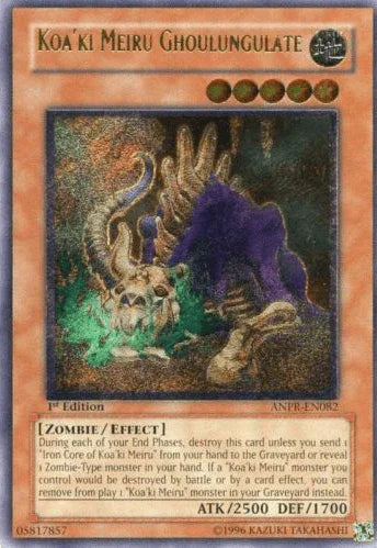 1st Edition, Ancient Prophecy, Earth, Effect Monster, Ultimate Rare, Unlimited, Zombie Koa'ki Meiru Ghoulungulate (UTR) [ANPR-EN082] Ultimate Rare - Trading Card World