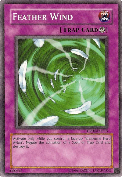 Common, Counter Trap, Dark Revelation Volume 4, Trap, Unlimited Feather Wind [DR04-EN118] Common - Trading Card World