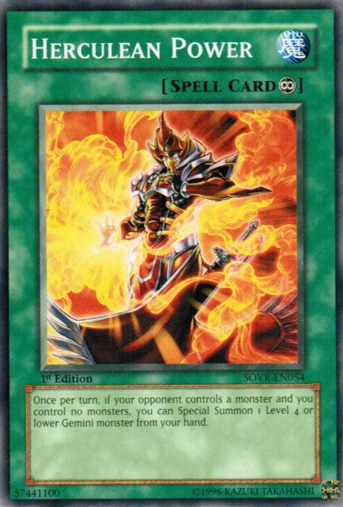 1st Edition, Common, Continuous Spell, Spell, Stardust Overdrive, Unlimited Herculean Power [SOVR-EN054] Common - Trading Card World