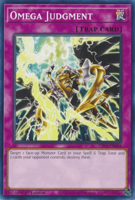 1st Edition, Common, Dimension Force, Normal Trap, Trap Omega Judgment [DIFO-EN084] Common - Trading Card World
