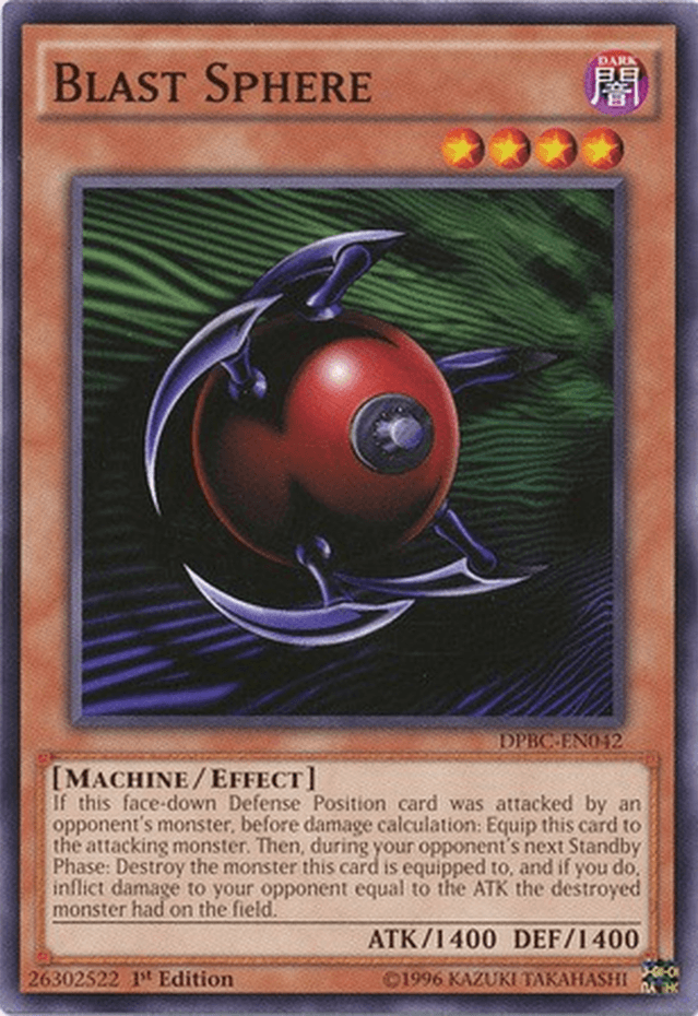 1st Edition, Common, Dark, Duelist Pack: Battle City, Effect Monster, Machine Blast Sphere [DPBC-EN042] Common - Trading Card World