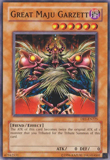 Common, Dark, Dark Revelation Volume 1, Effect Monster, Fiend, Unlimited Great Maju Garzett [DR1-EN225] Common - Trading Card World