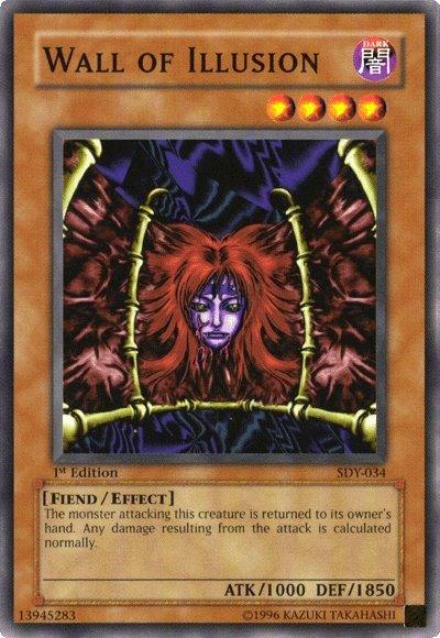 1st Edition, Common, Dark, Effect Monster, Fiend, Starter Deck: Yugi, Unlimited Wall of Illusion [SDY-034] Common - Trading Card World