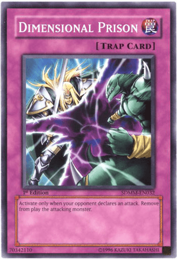 1st Edition, Common, Normal Trap, Structure Deck: Machina Mayhem, Trap, Unlimited Dimensional Prison [SDMM-EN032] Common - Trading Card World