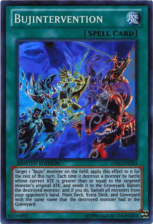 Legacy of the Valiant, Limited, Normal Spell, Spell, Super Rare Bujintervention [LVAL-ENDE4] Super Rare - Trading Card World