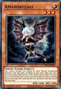 1st Edition, Blazing Vortex, Common, Fiend, Light, Tuner/ Effect Monster Amanokujaki [BLVO-EN033] Common - Trading Card World