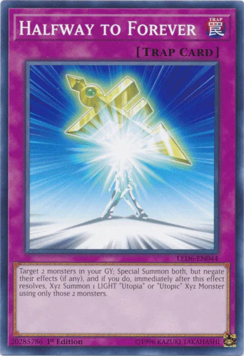 1st Edition, Common, Legendary Duelists: Magical Hero, Normal Trap, Trap, Unlimited Halfway to Forever [LED6-EN044] Common - Trading Card World