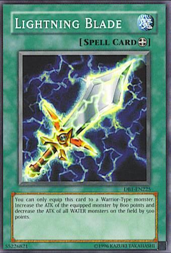 Common, Dark Beginning 1, Equip Spell, Spell, Unlimited Lightning Blade [DB1-EN225] Common - Trading Card World