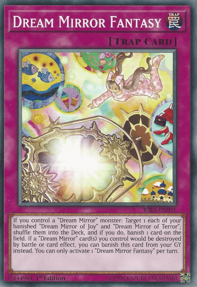 1st Edition, Common, Normal Trap, Rising Rampage, Trap, Unlimited Dream Mirror Fantasy [RIRA-EN091] Common - Trading Card World