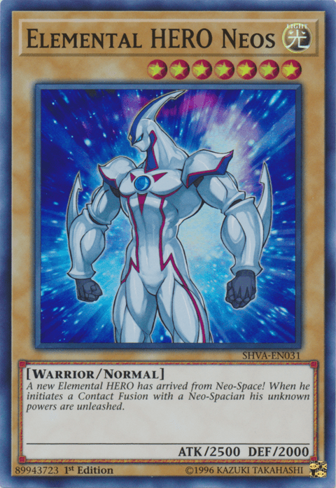 1st Edition, Light, Normal Monster, Shadows in Valhalla, Super Rare, Warrior Elemental HERO Neos [SHVA-EN031] Super Rare - Trading Card World