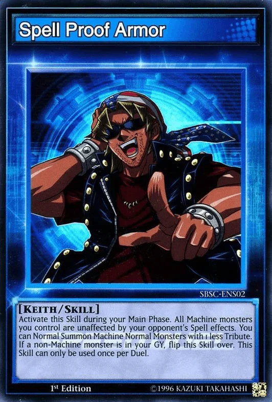 1st Edition, Keith, Skill, Speed Duel: Scars of Battle, Super Rare Spell Proof Armor [SBSC-ENS02] Super Rare - Trading Card World