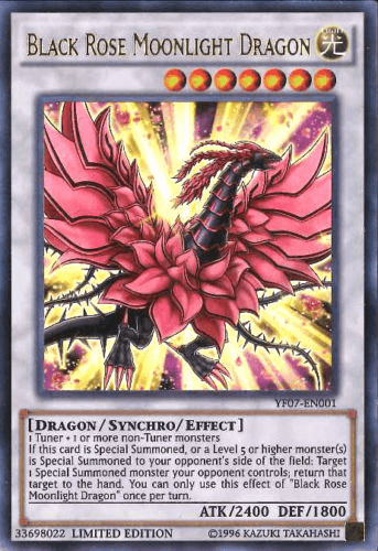 5D's Manga Promotional Cards, Dragon, Light, Limited, Synchro/Effect Monster, Ultra Rare Black Rose Moonlight Dragon [YF07-EN001] Ultra Rare - Trading Card World