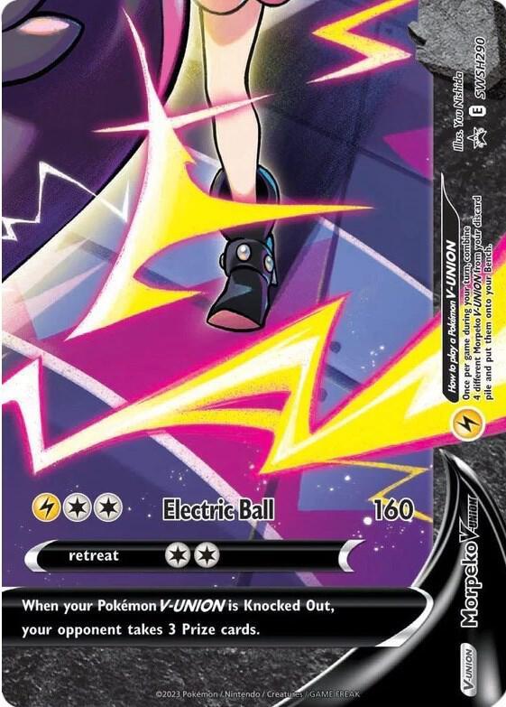 Fighting [x2], Holofoil, Lightning, Promo, Sword & Shield: Black Star Promos, SWSH290 Morpeko V-Union (SWSH290) [Sword & Shield: Black Star Promos] - Trading Card World