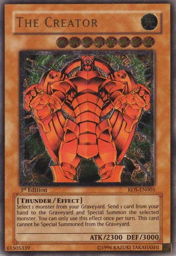 1st Edition, Effect Monster, Light, Rise of Destiny, Thunder, Ultimate Rare, Unlimited The Creator [RDS-EN005] Ultimate Rare - Trading Card World