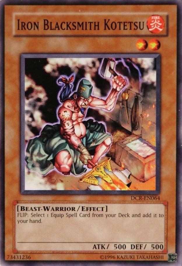 Beast-Warrior, Common, Dark Crisis, Effect Monster, Fire, Unlimited Iron Blacksmith Kotetsu [DCR-EN064] Common - Trading Card World