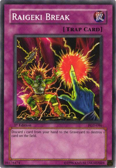 1st Edition, Common, Normal Trap, Pharaonic Guardian, Trap, Unlimited Raigeki Break [PGD-096] Common - Trading Card World