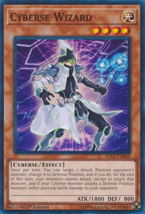 1st Edition, Common, Cyberse, Effect Monster, Light, Structure Deck: Cyberse Link Cyberse Wizard [SDCL-EN009] Common - Trading Card World