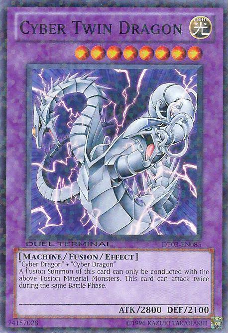 Common, Duel Terminal 3, Fusion/Effect Monster, Light, Limited, Machine Cyber Twin Dragon [DT03-EN085] Common - Trading Card World