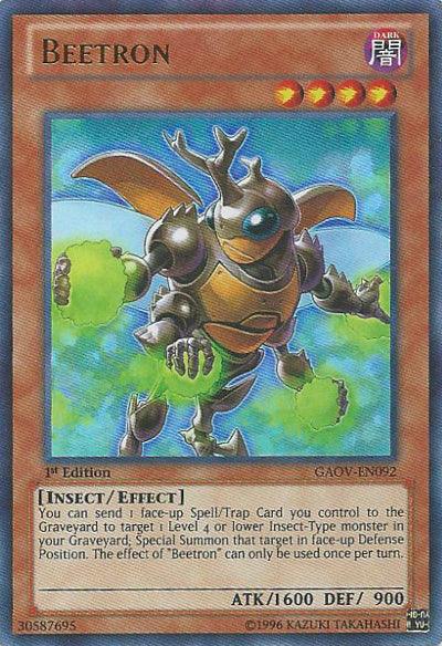 1st Edition, Dark, Effect Monster, Galactic Overlord, Insect, Ultra Rare, Unlimited Beetron [GAOV-EN092] Ultra Rare - Trading Card World