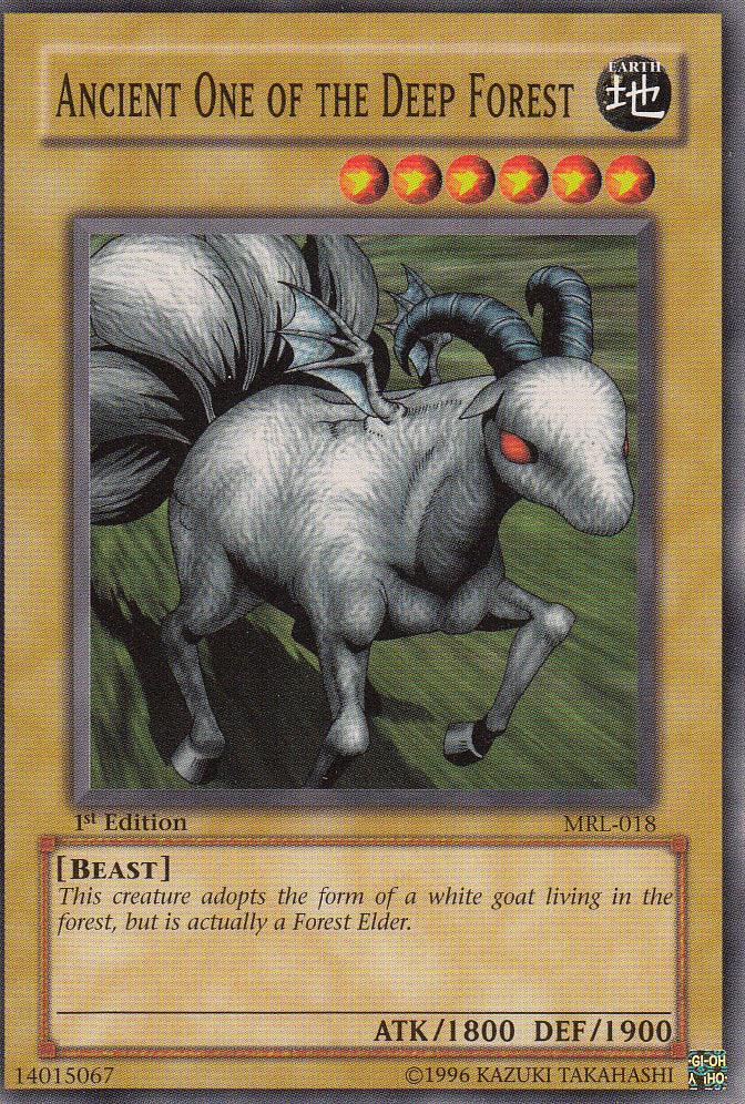 1st Edition, Beast, Common, Earth, Magic Ruler, Normal Monster, Unlimited Ancient One of the Deep Forest [MRL-018] Common - Trading Card World