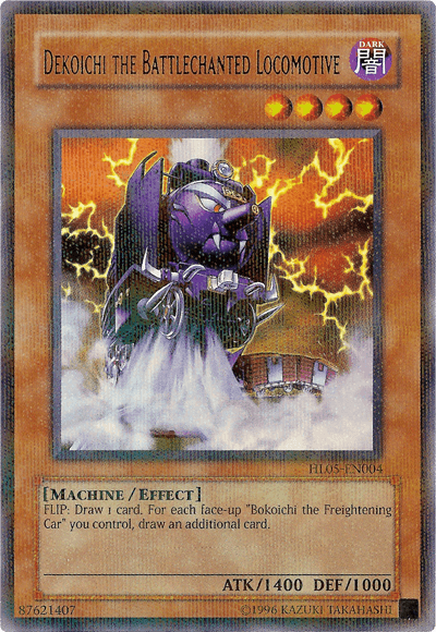 Dark, Effect Monster, Hobby League 5, Machine, Parallel Rare, Unlimited Dekoichi the Battlechanted Locomotive [HL05-EN004] Parallel Rare - Trading Card World