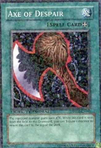Common, Duel Terminal 2, Equip Spell, Limited, Spell Axe of Despair [DT02-EN092] Common - Trading Card World